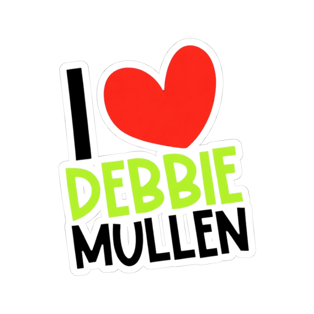 I Heart Debbie Mullen Vinyl Sticker - Official Merchandise of Freida McFadden FM28